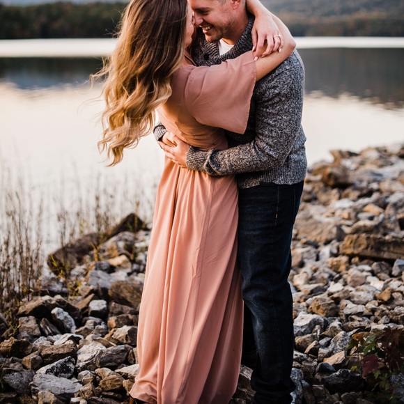 Baltic Born Blush Wrap Maxi Dress - Picture 2 of 2